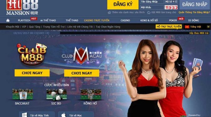 Lựa chọn nhiều trò chơi hấp dẫn tại sòng casino M88