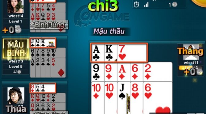 Cách chơi Mậu Binh và Game đánh bài Bigkool Online