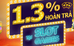 Siêu hoàn trả 1.3% tại Slot Games
