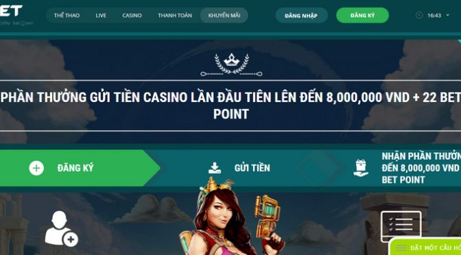 100% tiền thưởng đăng ký lên đến 8.000.000 VND tại 22Bet casino