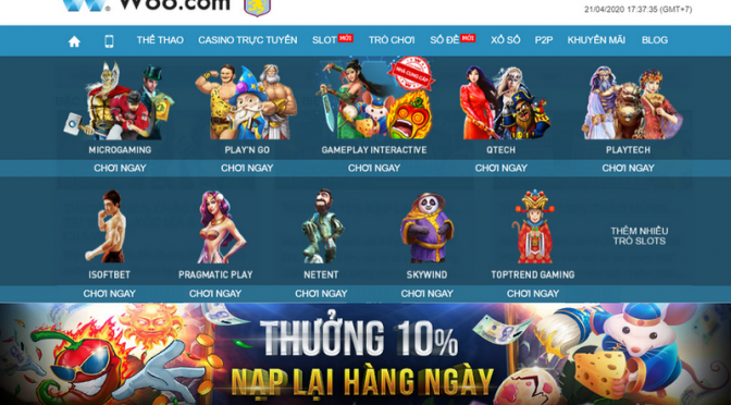 Thưởng nạp lại 10% hàng ngày tại Slot GPI