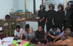 Công an huyện Quỳnh Lưu bắt 9 đối tượng đang say sưa sát phạt