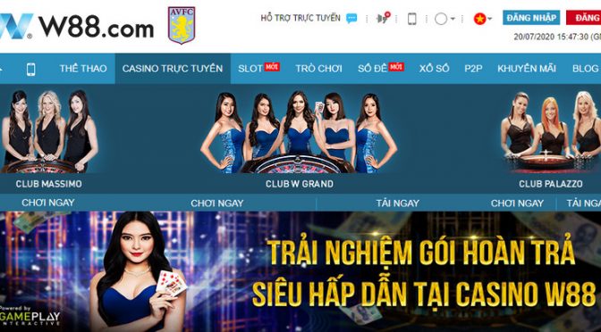 Trải nghiệm gói hoàn trả cực hấp dẫn tại Casino W88