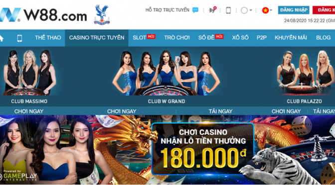 Chơi Casino nhận vô số tiền thưởng tại W88