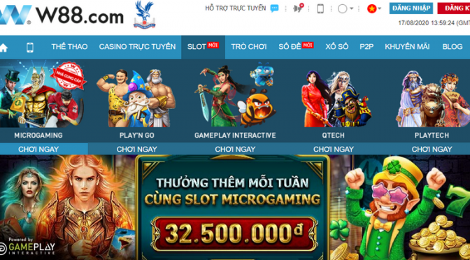 Nhận thưởng mỗi tuần cùng SLOT Microgaming tại W88