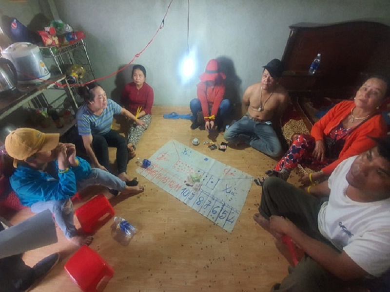 Triệt xóa tụ điểm đánh bạc dưới hình thức tài xỉu tại Lâm Đồng
