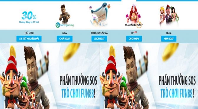 Nhận thưởng SOS tại trò chơi Fun88 mỗi ngày