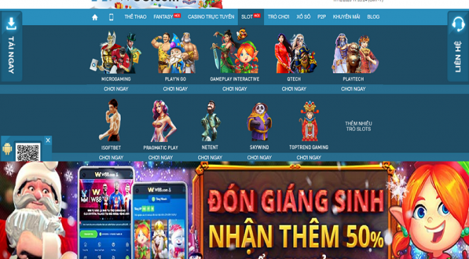 Vui đón giáng sinh, nhận thêm 50% điểm thưởng tại Slots GPI W88