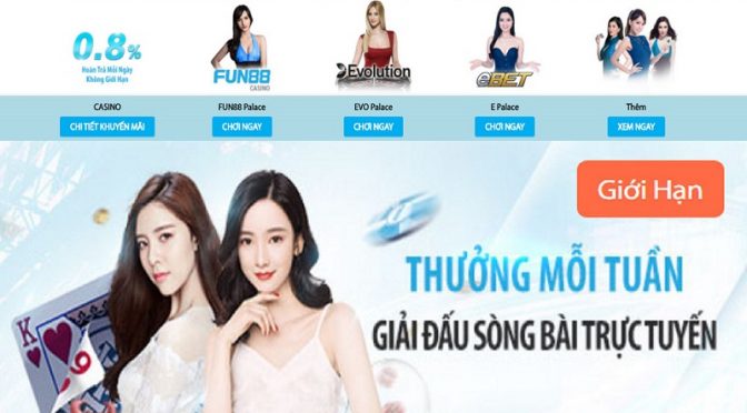 Cùng Fun88 đua bảng xếp hạng Casino hàng tuần