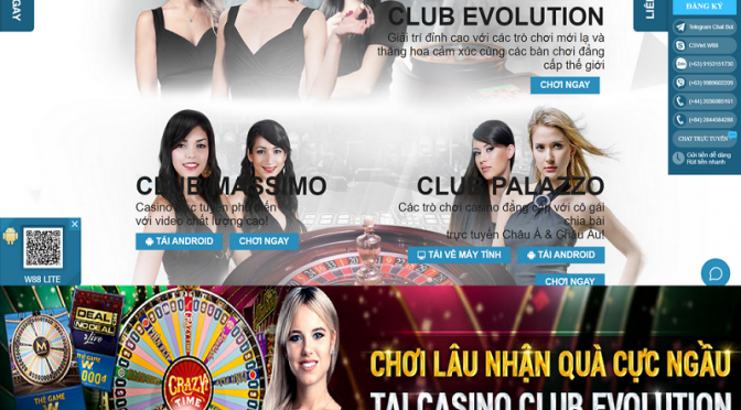 Chơi thật lâu, nhận quà cực ngầu tại Casino Club Evolution W88