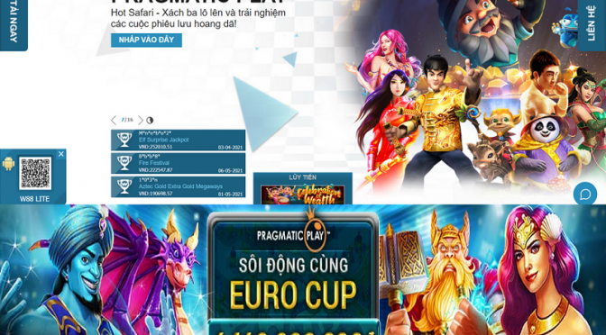 Cùng W88 sôi động Euro Cup, rinh ngay thưởng lớn với Pragmatic Play