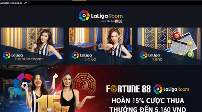 Hoàn thua cực hấp dẫn tại sảnh Fortune 88 và Laliga Room tại M88