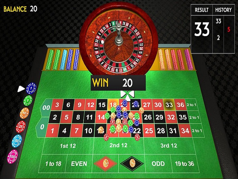 Áp dụng phương pháp cược gấp thếp vào trò chơi Roulette trực tuyến