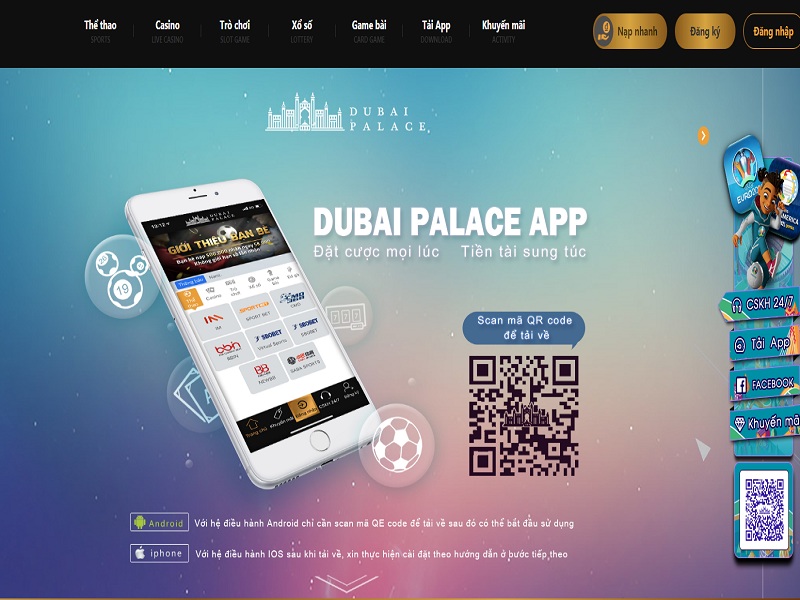 Cách chơi xóc dĩa online trên ứng dụng Dubai Casino di động