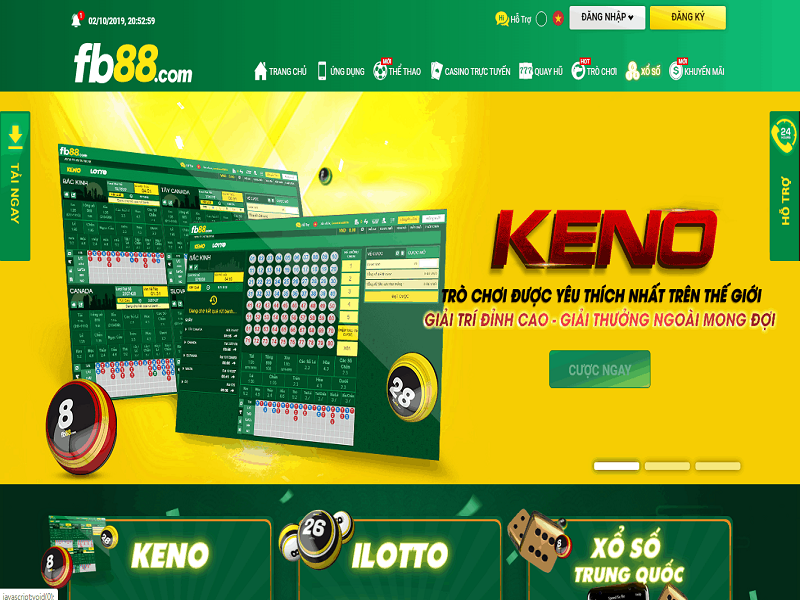 Hướng dẫn chơi Keno trực tuyến tại nhà cái casino Fb88 chi tiết