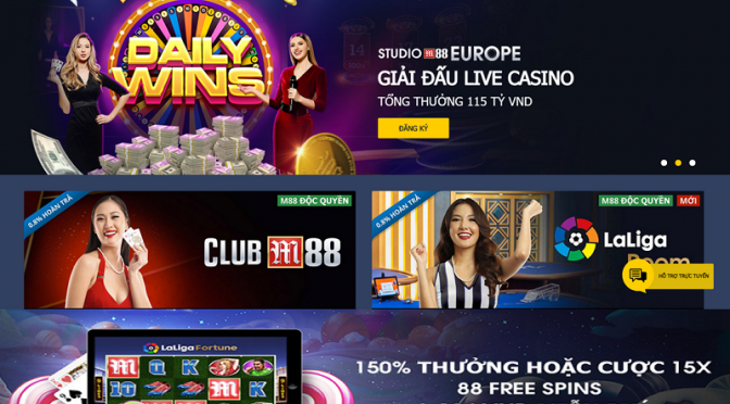 Nhận thưởng độc quyền chào mừng Casino, chỉ có tại M88