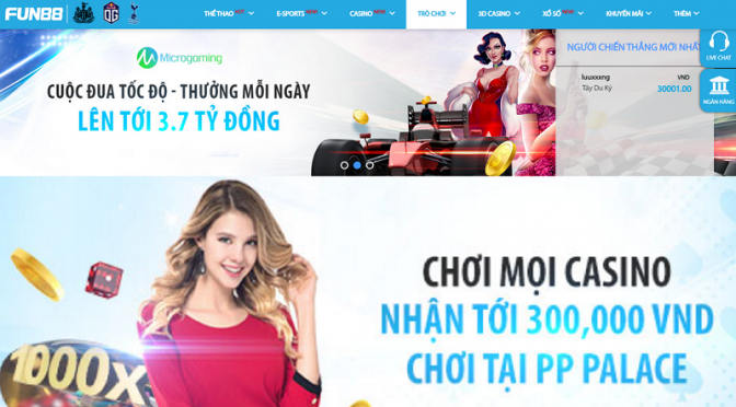 Cược miễn phí trải nghiệm Sòng Bài Mới PP Palace tại Fun88