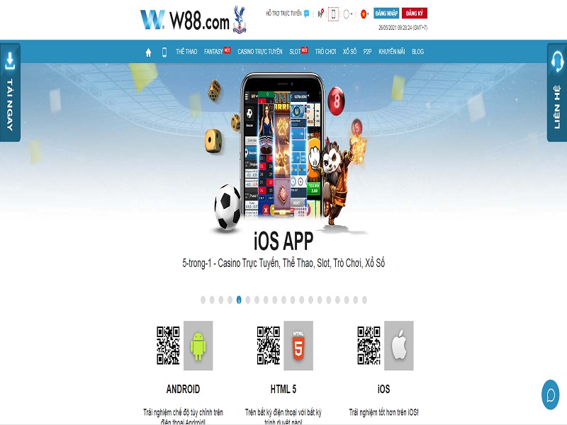 Hướng dẫn cài đặt và chơi casino trực tuyến trên ứng dụng W88 di động