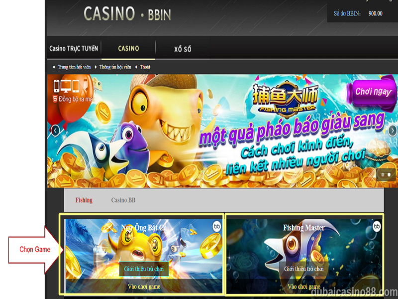 Hướng dẫn chơi bắn cá online tại nhà cái Dubai casino chi tiết