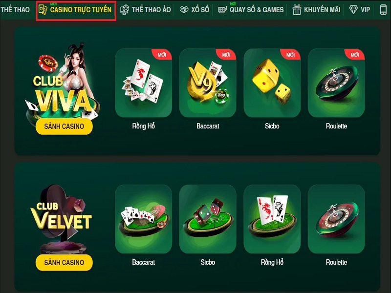 Hướng dẫn chơi Roulette online tại nhà cái casino V9Bet