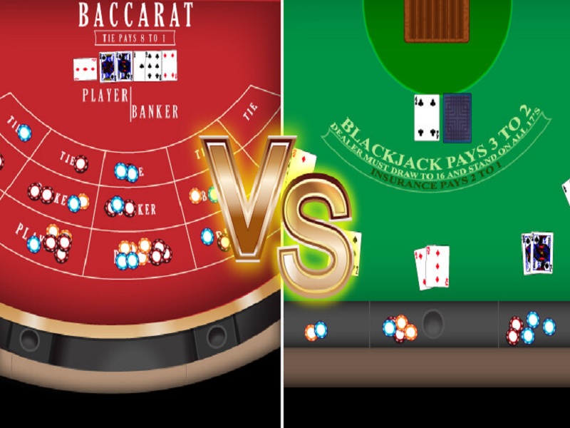 Phân biệt giữa 2 thể loại đánh bài Baccarat và Blackjack