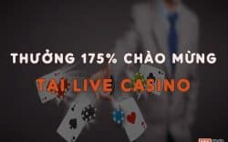 M88 tặng thưởng 175% chào mừng tại Live Casino